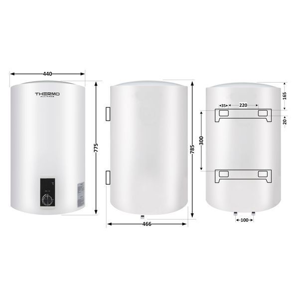 Водонагрівач електричний Thermo Alliance 80 л вертикальний, сухий ТЕН 2,0 кВт D80V20J3(D)K D80V20J3DK фото