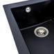 Гранітна мийка для кухні Platinum 4150 SOKIL матова (чорна) 4150_SOKIL_Black фото 4