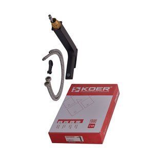 Змішувач для умивальника Koer KB-11010-05 високий (Колір чорний) (KR3483) KR3483 фото