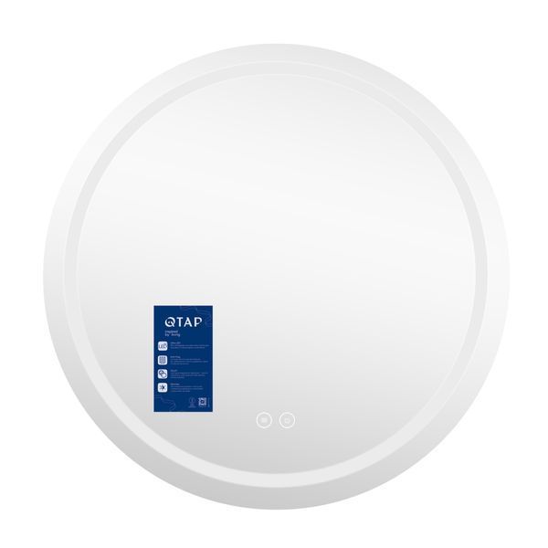 Дзеркало Qtap Mideya R1000 з LED-підсвічуванням Touch, з антизапотіванням, димером QTMIDR100049003 QTMIDR100049003 фото