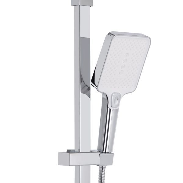 Душова система універсальна Qtap Swan Cascada на три споживачі (з виливом) QTSWA111CRW45570 Chrome/White SD00051694 фото