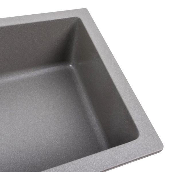Гранітна мийка для кухні Platinum 7945 Paruana матова Сірий мусон) 7945_PARUANA_GrayMonsoon фото