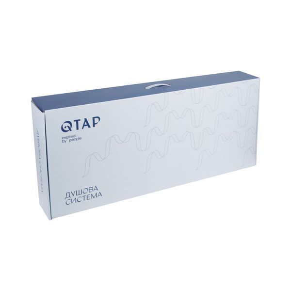 Душова система універсальна Qtap Swan Cascada на три споживачі (з виливом) QTSWA111CRW45570 Chrome/White SD00051694 фото