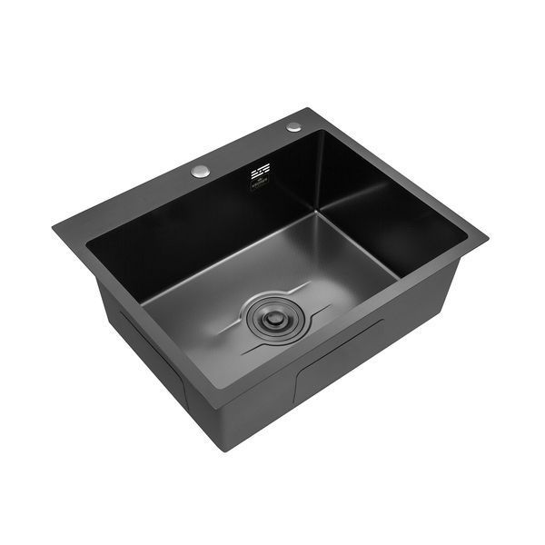 Кухонна мийка Kroner KRP Derby - 6050HM PVD (2,5/0,5 мм) CV027242 фото