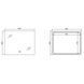 Дзеркало Qtap Taurus (TA2) 1000&times;800 мм з LED-підсвічуванням Touch, з антизапотіванням, з димером, рег. темп. кольору (3000-6500K) QTTAU100080048957 QTTAU100080048957 фото 2