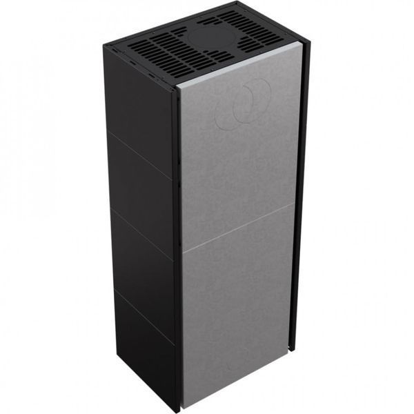 Камін Kratki SIMPLE 12 BS ліва в обудові BOX стальний - чорний SIMPLE/BOX/L/S/BLACK фото