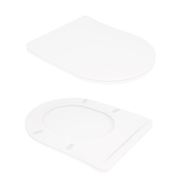 Унітаз підлоговий Qtap Virgo Ultra Quiet безобідковий з сидінням Soft-close WHITE QT18226092AW QT18226092AW фото