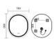 Дзеркало Mixxus Premium ELLIPSE MV05-80x70-Reverse з Led Touch, Anti-fog, димером (3-6,5kK) (MP6643) MP6643 фото 5