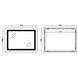 Дзеркало Mixxus STYLE MR13-80x60-Reverse з Led Touch, Anti-fog, димером, регулятором яскравості (MI6666) MI6666 фото 3