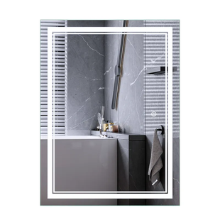 Дзеркало Mixxus Premium QUADRO MR20-80x60-Reverse з Led Touch, Anti-fog, димером, регулятором яскравості (MP6619) MP6619 фото