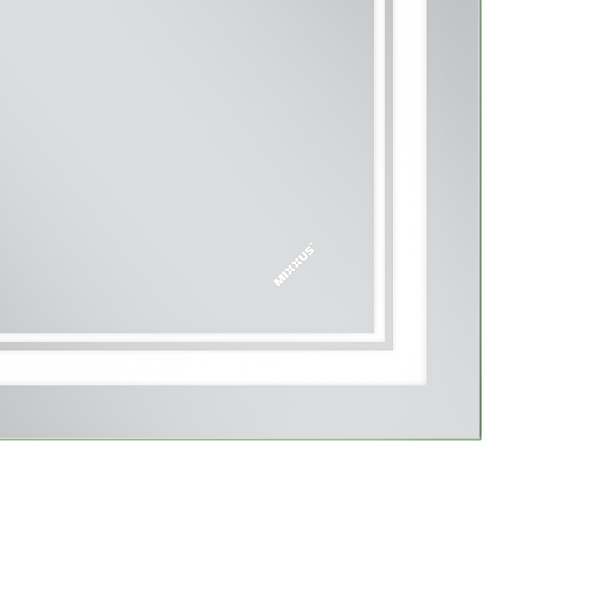 Дзеркало Mixxus Premium QUADRO MR20-80x60-Reverse з Led Touch, Anti-fog, димером, регулятором яскравості (MP6619) MP6619 фото