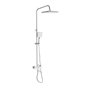 Душова система універсальна Qtap Presto на три споживачі (з виливом) QTPRE111CRW45580 Chrome/White SD00051704 фото