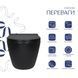 Унітаз підвісний Qtap Robin New Ultra Quiet безобідковий з сидінням Soft-close MATT BLACK QT13332381АSMB QT13332381АSMB фото 3