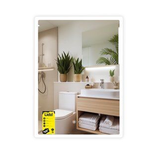 Дзеркало Lidz Orion (OR2) 600х800 з LED-підсвічуванням Touch, з антизапотіванням, з димером, рег. яскравості LDOR60080049292 LDOR60080049292 фото