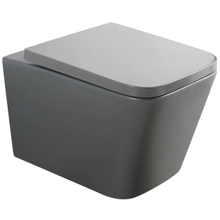 Унітаз підвісний Mixxus Premium QUADRO-0305-R GRAY 510x350x345mm система змиву RIMLESS (MP6656) MP6656 фото