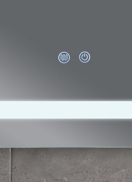 Дзеркало Mixxus WARM MR12-70x50-Reverse з Led Touch, Anti-fog, димером, регулятором яскравості (MI6670) MI6670 фото