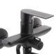 Змішувач для ванни Haiba Alex 006 Euro Чорний (HB3925) HB3925 фото 3