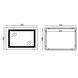 Дзеркало Mixxus WARM MR12-70x50-Reverse з Led Touch, Anti-fog, димером, регулятором яскравості (MI6670) MI6670 фото 7
