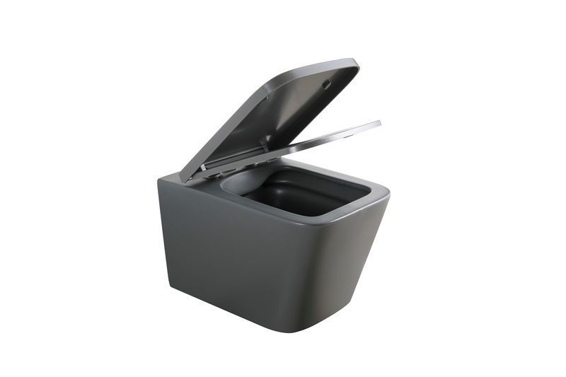 Унітаз підвісний Mixxus Premium QUADRO-0305-R GRAY 510x350x345mm система змиву RIMLESS (MP6656) MP6656 фото