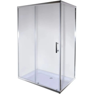 Душова кабіна без піддону Mixxus HARD SC01-120x80x185-TR CHROME прозоре скло 5мм (MI6912) MI6912 фото
