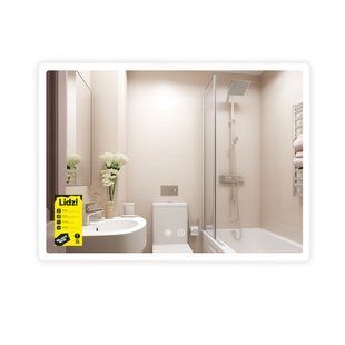 Дзеркало Lidz Orion (OR2) 800х600 з LED-підсвічуванням Touch, з антизапотіванням, з димером, рег. яскравості LDOR80060049294 LDOR80060049294 фото