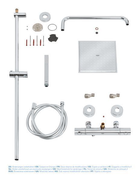 Душова система з термостатом для душа Grohe Euphoria System (26187000) 26187000 фото